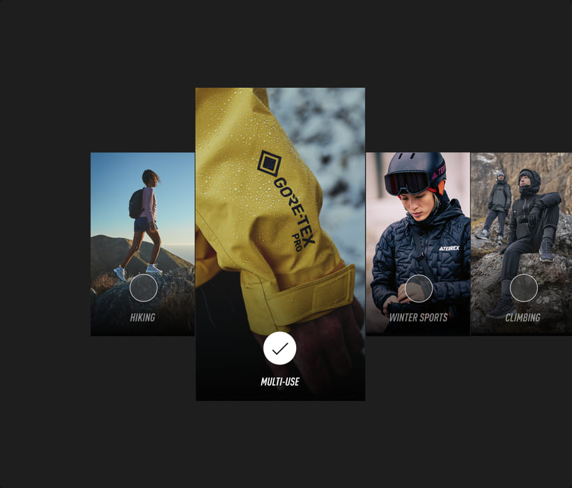 Choosing an activity: hiking, multi-use, winter sports, climbing