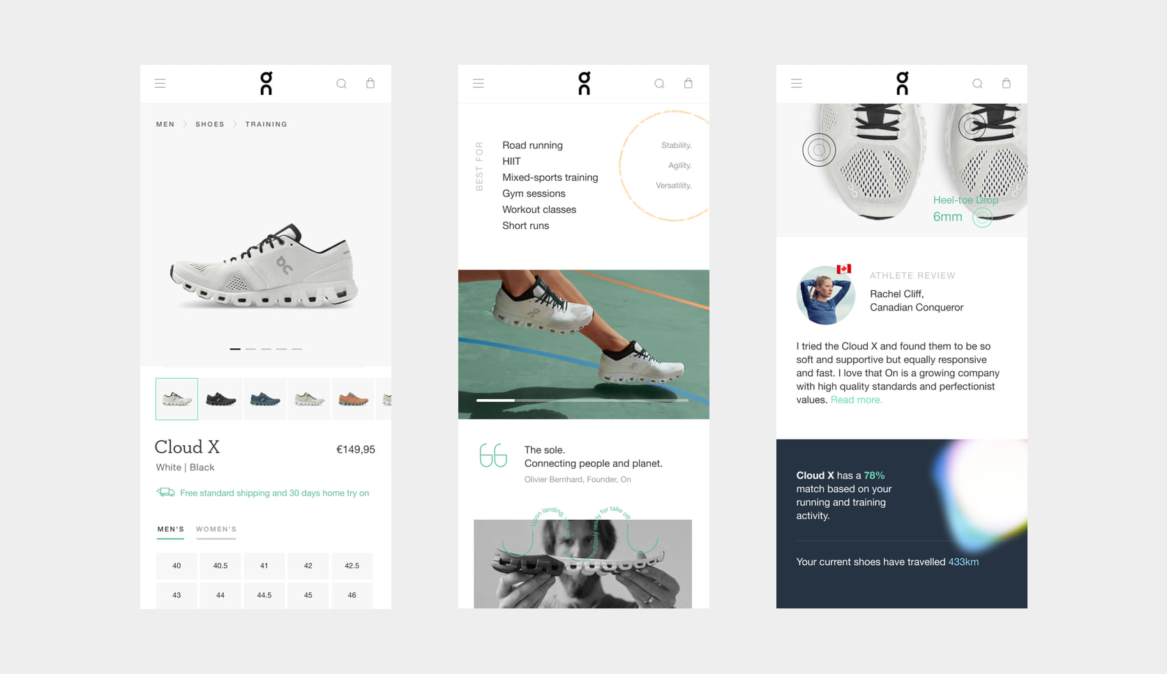 On running website on mobile: Cloud X product pages