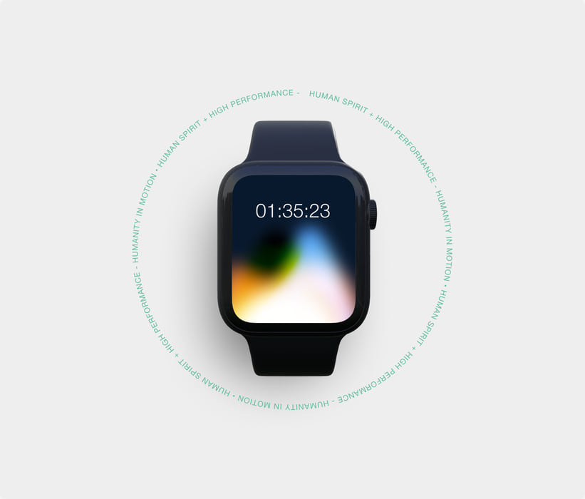 On run tracker on Apple Watch
