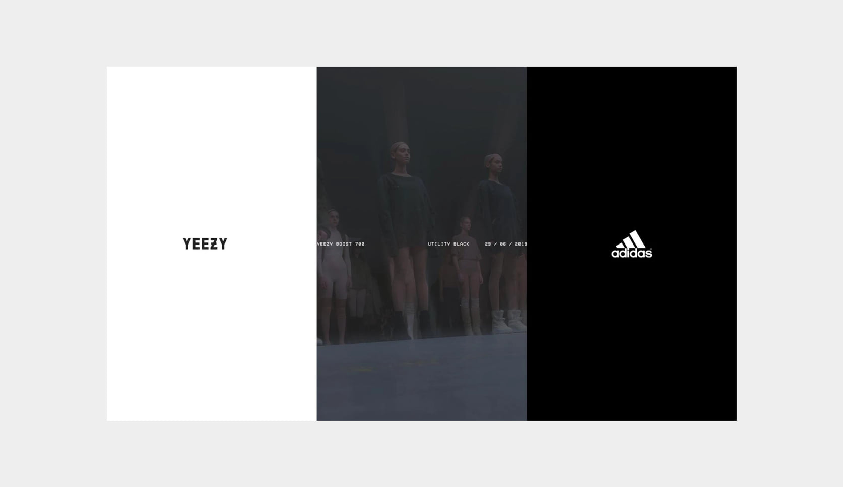 Adidas Yeezy website concept: landing