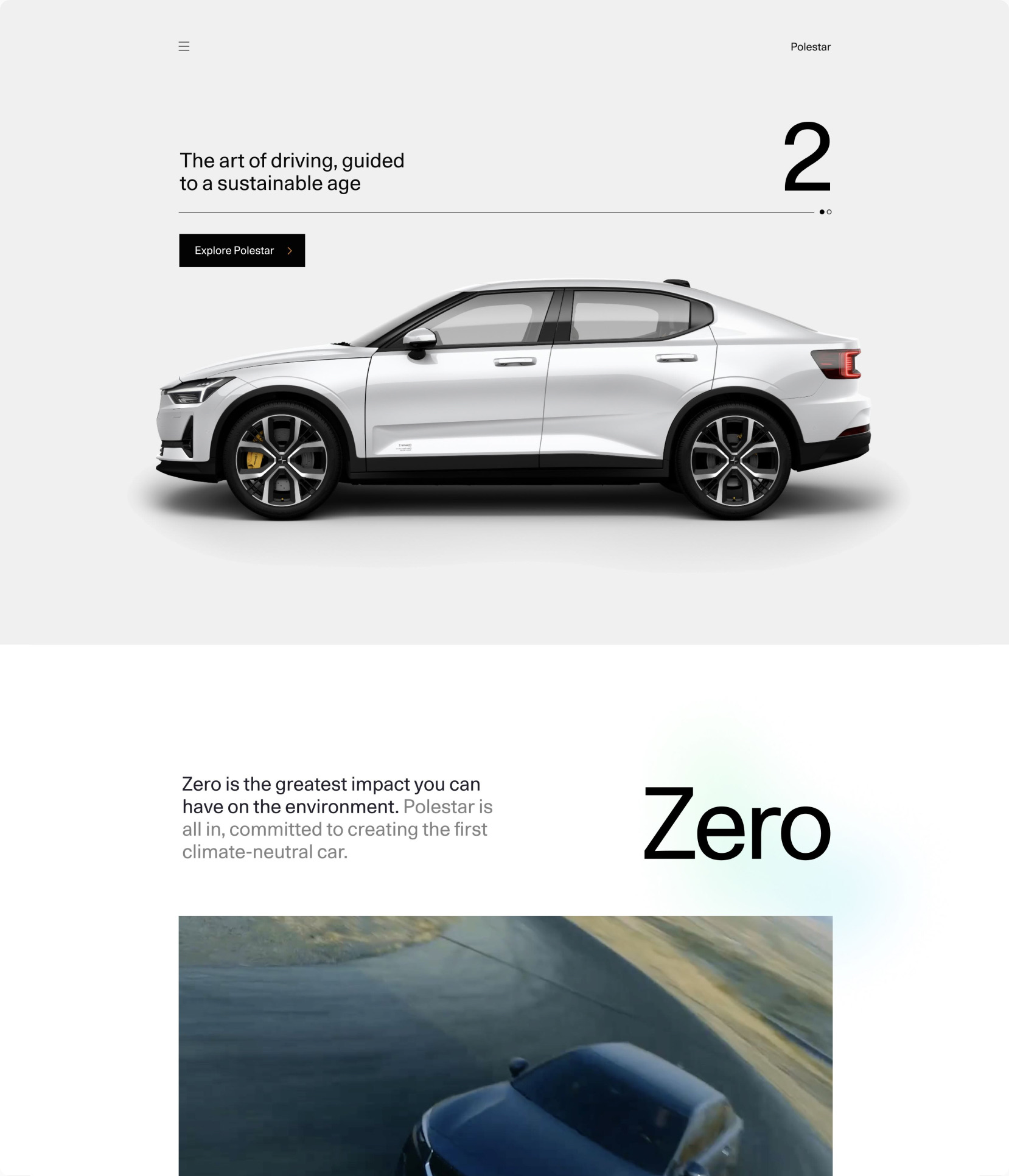 Polestar 2 website (case study coming soon)