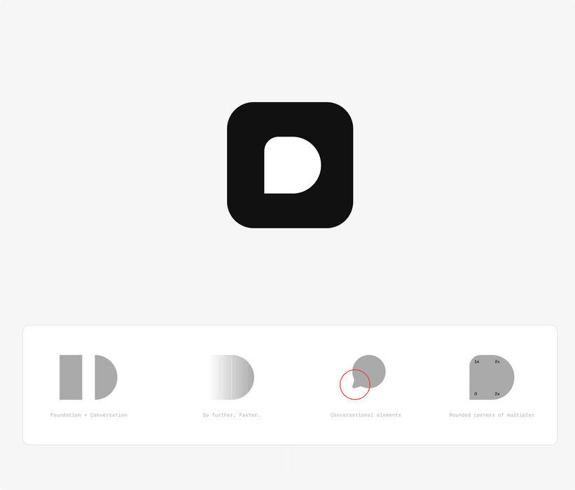 The Dobbin app icon and explorations of the mark