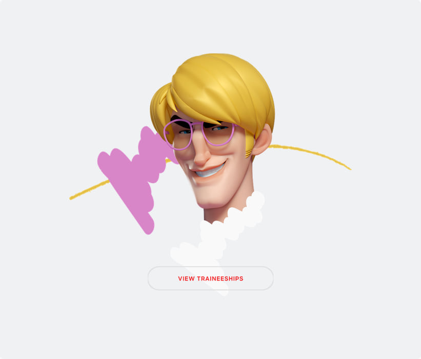 Character art with a View traineeships button