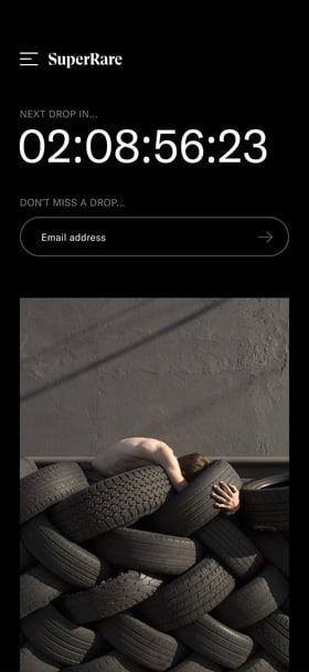 Drops countdown with email sign-up